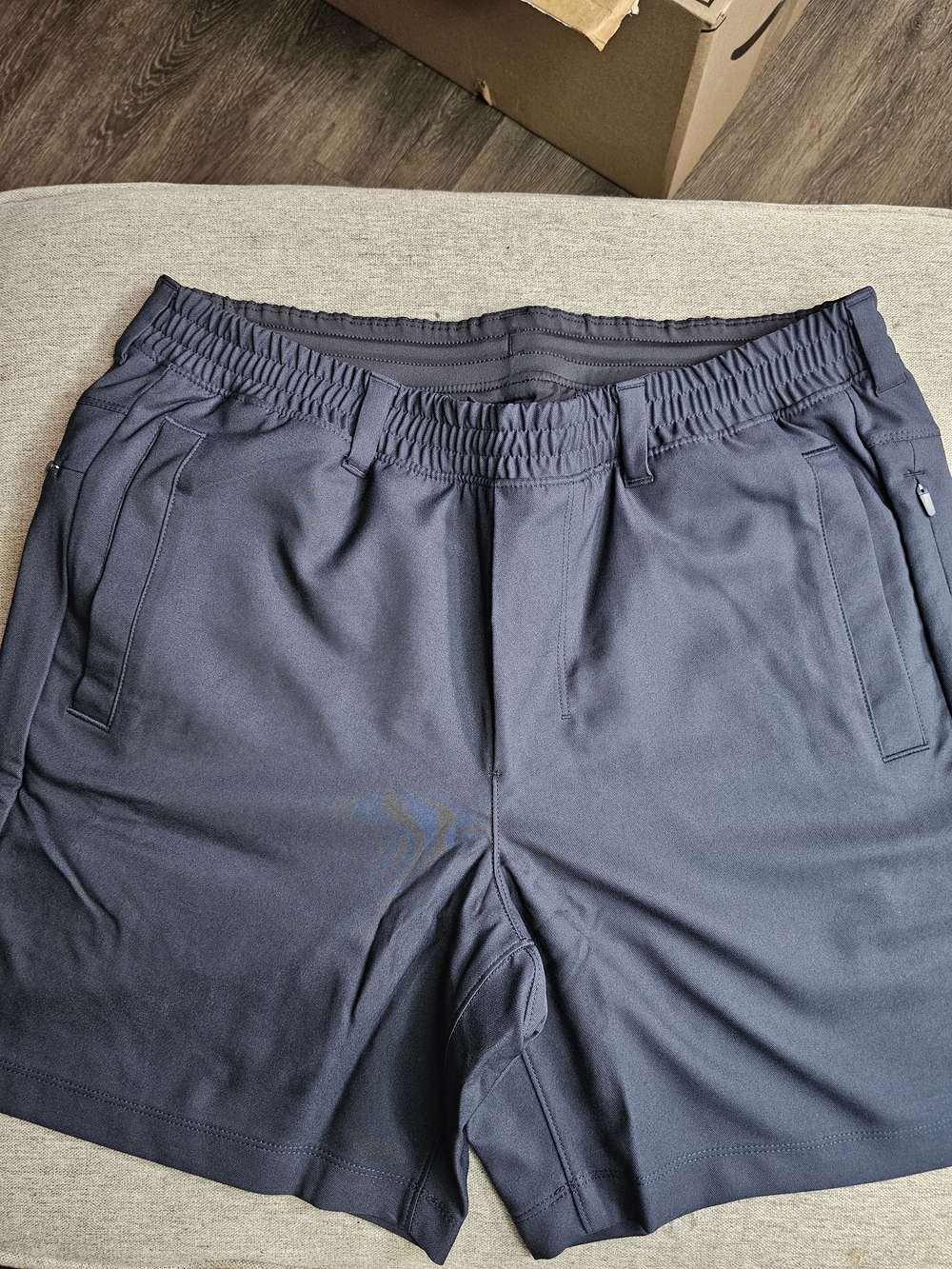 Birddogs Navy Athletic Shorts with Elastic Waistband